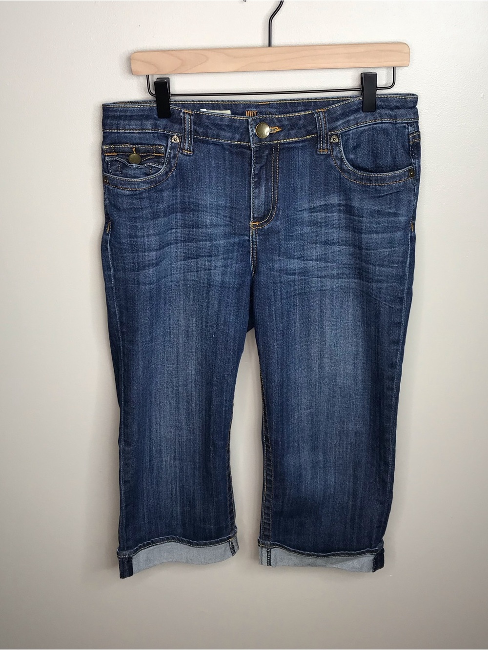 Kut from the Kloth Natalie Crop Denim Jeans Size 10